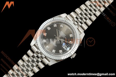 Rolex - Datejust 126334 41mm Jub Flt 904L SS/SS Grey/Dia RGF JH3235 Free Sprung
