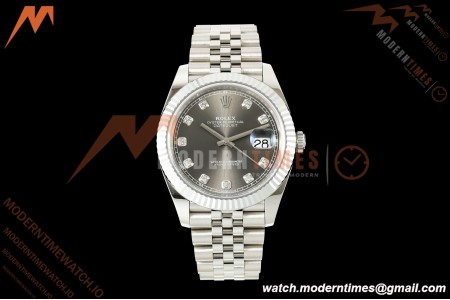 Rolex - Datejust 126334 41mm Jub Flt 904L SS/SS Grey/Dia RGF JH3235 Free Sprung