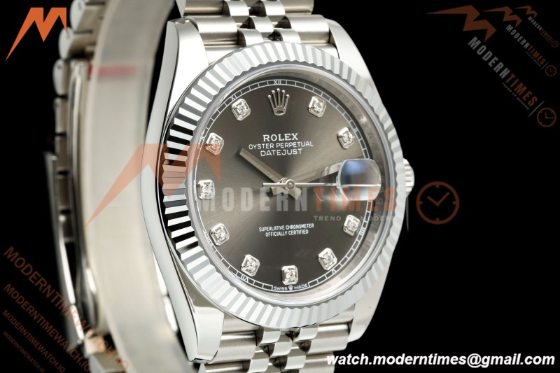 Rolex - Datejust 126334 41mm Jub Flt 904L SS/SS Grey/Dia RGF JH3235 Free Sprung