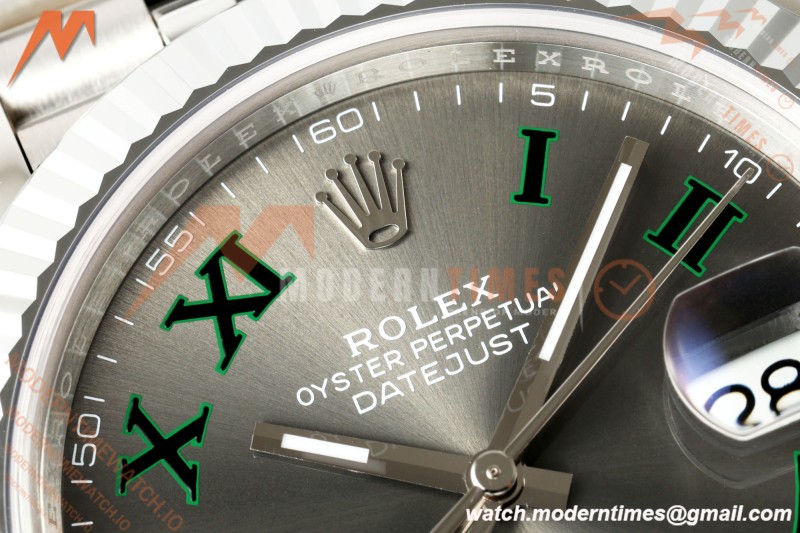 Rolex - Datejust 126334 41mm Jub Flt 904L SS/SS Grey/Rmn RGF JH3235 Free Sprung