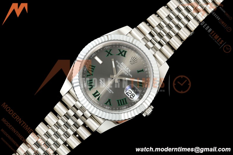 Rolex - Datejust 126334 41mm Jub Flt 904L SS/SS Grey/Rmn RGF JH3235 Free Sprung