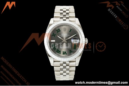 Rolex - Datejust 126334 41mm Jub Flt 904L SS/SS Grey/Rmn RGF JH3235 Free Sprung