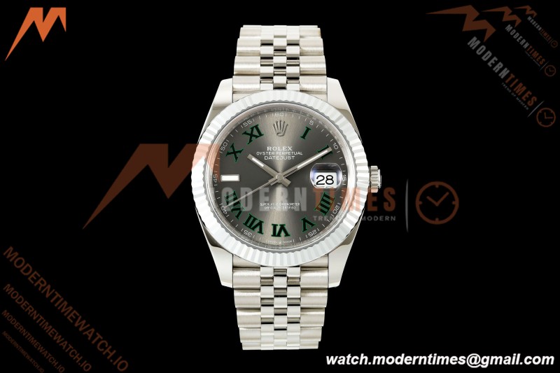 Rolex - Datejust 126334 41mm Jub Flt 904L SS/SS Grey/Rmn RGF JH3235 Free Sprung