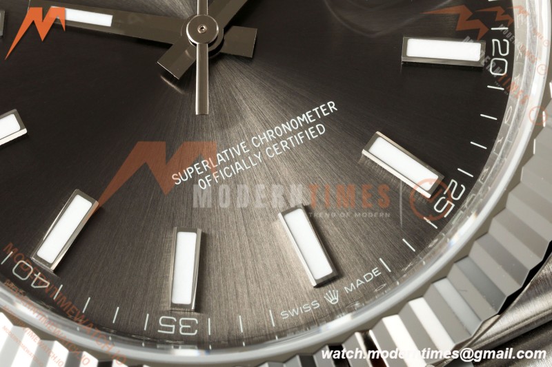 Rolex - Datejust 126334 41mm Jub Flt 904L SS/SS Grey/Stk VSF V2 DD3235 V2