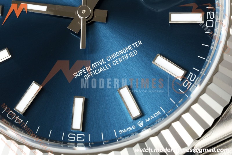 Rolex - Datejust 126334 41mm Jub Flt 904L SS/SS Blu/Stk VSF V2 VS3235