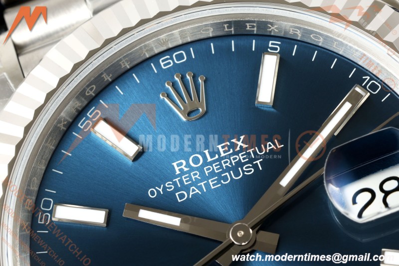 Rolex - Datejust 126334 41mm Jub Flt 904L SS/SS Blu/Stk VSF V2 VS3235