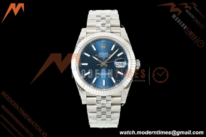 Rolex - Datejust 126334 41mm Jub Flt 904L SS/SS Blu/Stk VSF V2 VS3235