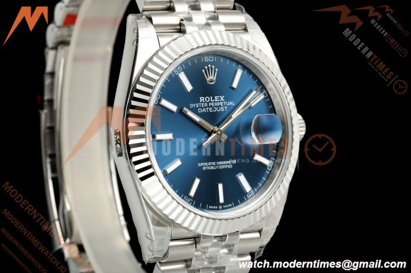 Rolex - Datejust 126334 41mm Jub Flt 904L SS/SS Blu/Stk VSF V2 VS3235