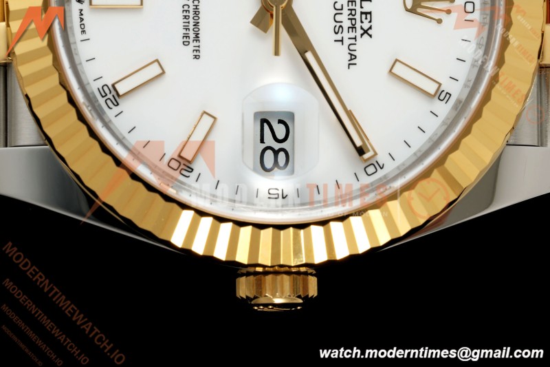 Rolex - Datejust 126333 41mm 904L Jub Flt YG/SS Wht/Stk RCF JH3235
