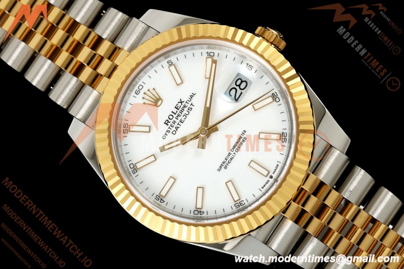 Rolex - Datejust 126333 41mm 904L Jub Flt YG/SS Wht/Stk RCF JH3235