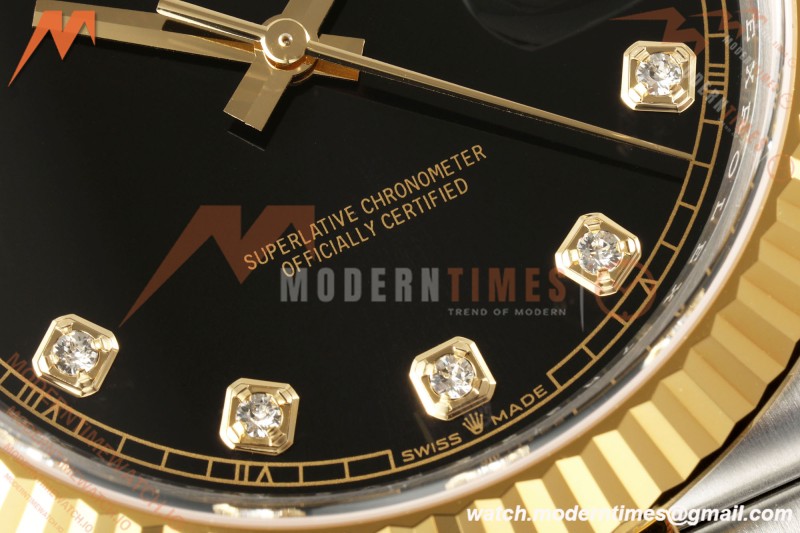 Rolex - Datejust 126333 41mm 904L Jub Flt YG/SS Blk/Dia RCF JH3235
