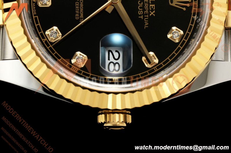 Rolex - Datejust 126333 41mm 904L Jub Flt YG/SS Blk/Dia RCF JH3235