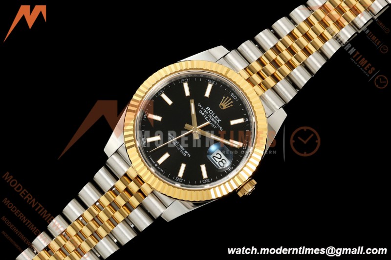 Rolex - Datejust 126333 41mm 904L Jub Flt YG/SS Blk/Stk RCF JH3235