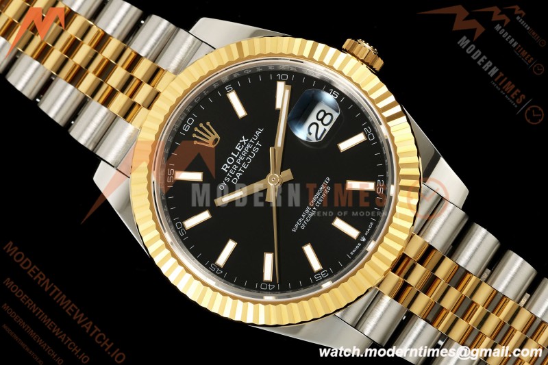 Rolex - Datejust 126333 41mm 904L Jub Flt YG/SS Blk/Stk RCF JH3235