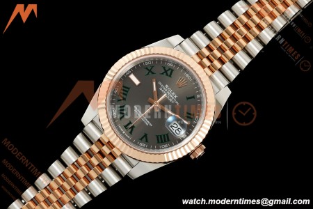 Rolex - Datejust 126331 41mm 904L Jub Flt RG/SS Gry/Rmn RCF JH3235