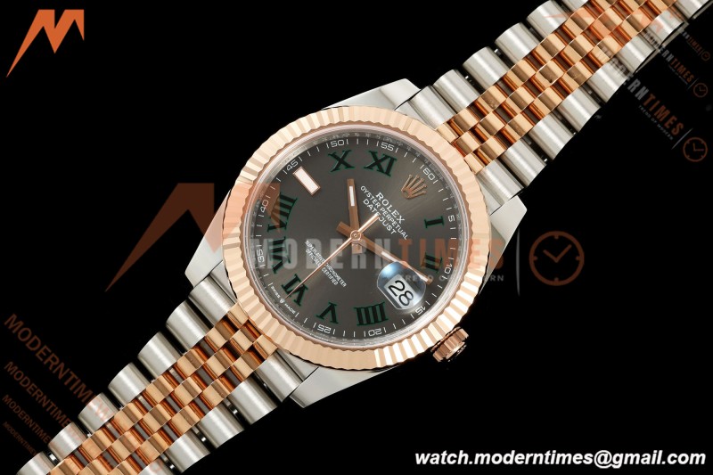 Rolex - Datejust 126331 41mm 904L Jub Flt RG/SS Gry/Rmn RCF JH3235