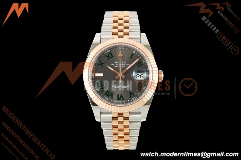 Rolex - Datejust 126331 41mm 904L Jub Flt RG/SS Gry/Rmn RCF JH3235