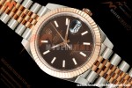 Rolex - Datejust 126331 41mm 904L Jub Flt RG/SS Brn/Stk RCF JH3235