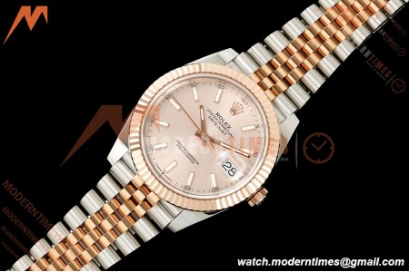 Rolex - Datejust 126331 41mm 904L Jub Flt RG/SS Pink/Stk RCF JH3235