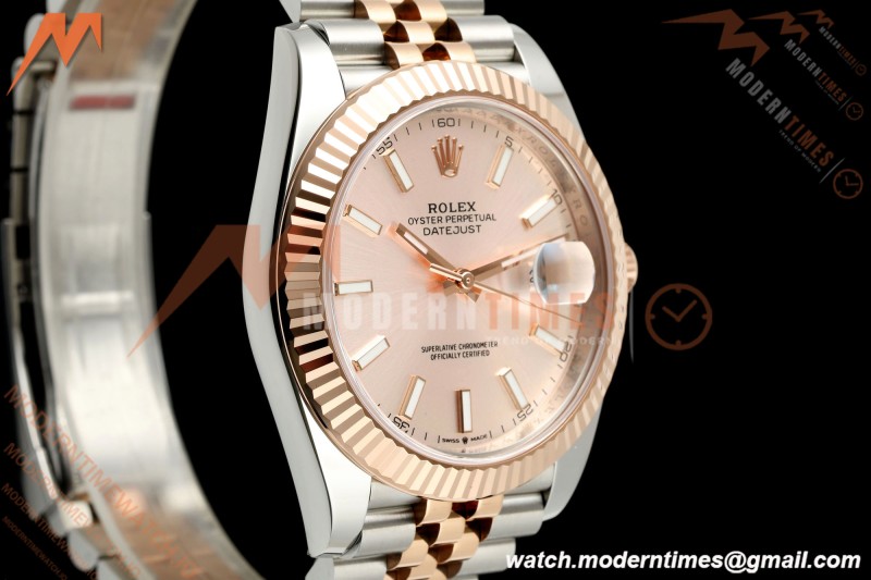 Rolex - Datejust 126331 41mm 904L Jub Flt RG/SS Pink/Stk RCF JH3235