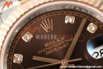 Rolex - Datejust 126331 41mm 904L Jub Flt RG/SS Brn/Dia RCF JH3235