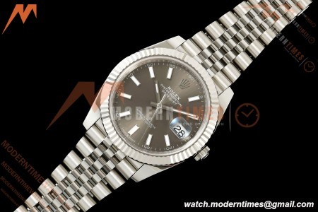Rolex - Datejust 126334 41mm Jub Flt 904L SS/SS Gry/Stk RCF JH3235