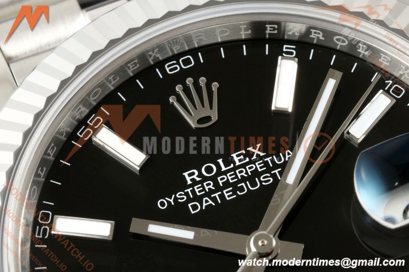 Rolex - Datejust 126334 41mm Jub Flt 904L SS/SS Blk/Stk RCF JH3235