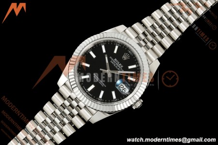 Rolex - Datejust 126334 41mm Jub Flt 904L SS/SS Blk/Stk RCF JH3235
