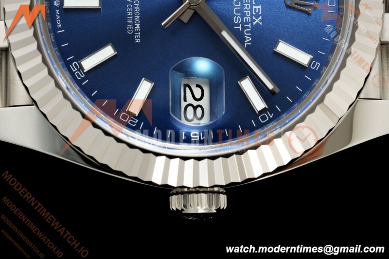 Rolex - Datejust 126334 41mm Jub Flt 904L SS/SS Blue/Stk RCF JH3235