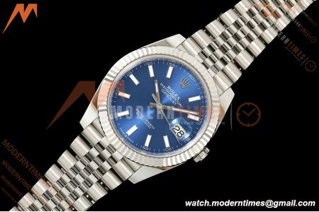 Rolex - Datejust 126334 41mm Jub Flt 904L SS/SS Blue/Stk RCF JH3235