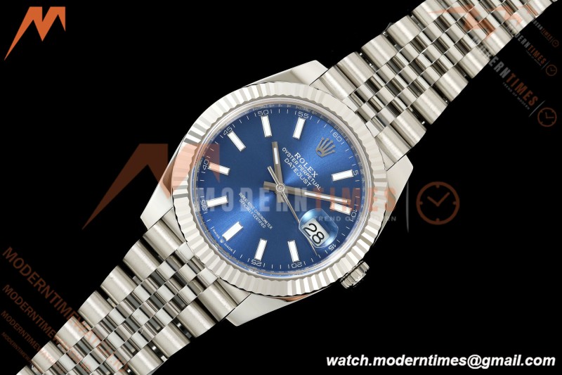 Rolex - Datejust 126334 41mm Jub Flt 904L SS/SS Blue/Stk RCF JH3235
