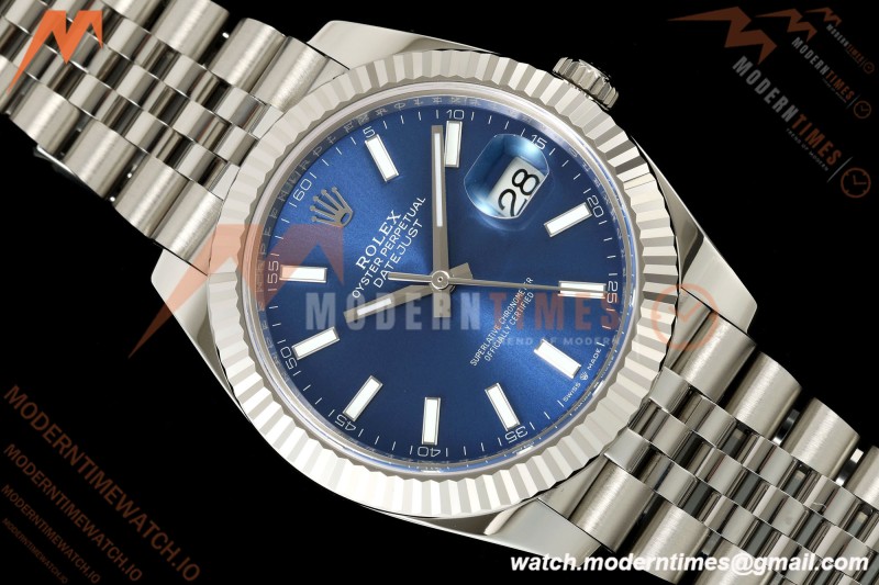Rolex - Datejust 126334 41mm Jub Flt 904L SS/SS Blue/Stk RCF JH3235