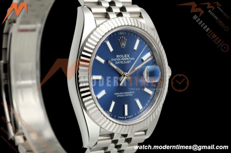 Rolex - Datejust 126334 41mm Jub Flt 904L SS/SS Blue/Stk RCF JH3235