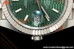 Rolex - Datejust 126334 41mm Jub Flt 904L SS/SS Green Textured/Stk RCF JH3235