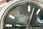 Rolex - Datejust 126334 41mm Jub Flt 904L SS/SS Green/Stk RCF JH3235