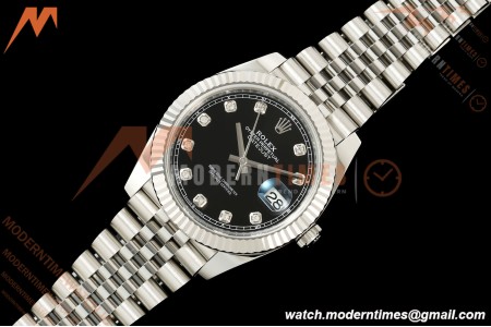 Rolex - Datejust 126334 41mm Jub Flt 904L SS/SS Blk/Dia RCF JH3235