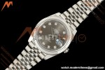 Rolex - Datejust 126334 41mm Jub Flt 904L SS/SS Gry/Dia RCF JH3235