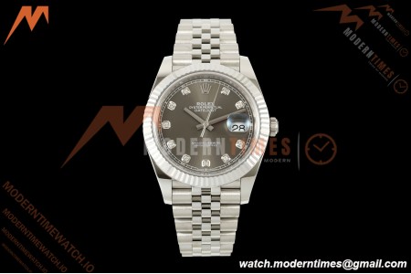 Rolex - Datejust 126334 41mm Jub Flt 904L SS/SS Gry/Dia RCF JH3235