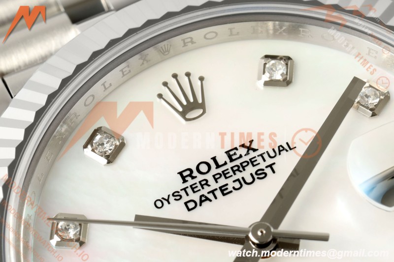Rolex - Datejust 126334 41mm Jub Flt 904L SS/SS MOP/Dia RCF JH3235