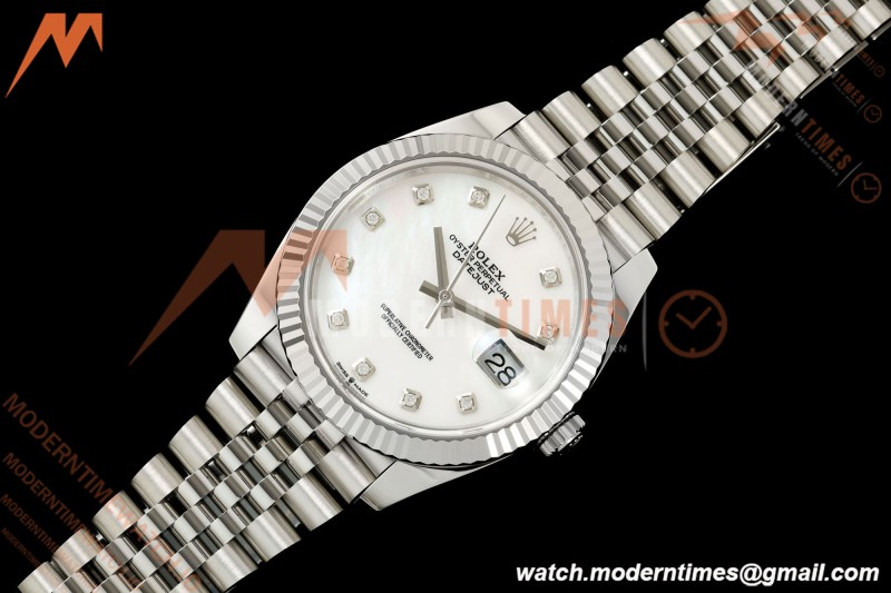 Rolex - Datejust 126334 41mm Jub Flt 904L SS/SS MOP/Dia RCF JH3235