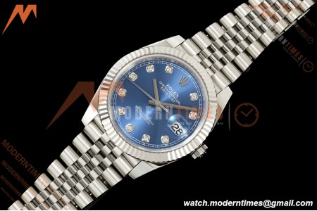 Rolex - Datejust 126334 41mm Jub Flt 904L SS/SS Blu/Dia RCF JH3235