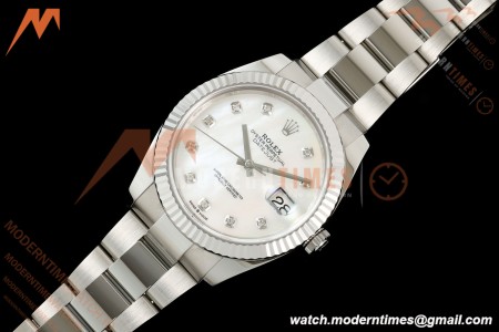 Rolex - Datejust 126334 41mm Oys Flt 904L SS/SS W-MOP/Dia SEEK VR3235