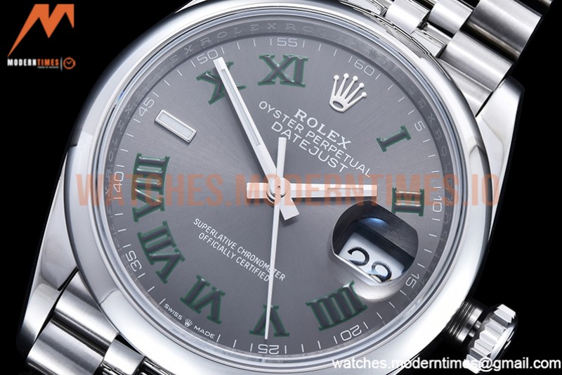 Rolex - DJ 36mm Jub Smt 904L SS/SS Grey/Rm VSF VS3235