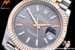 Rolex - DJ2 41mm Jub Flt 904L RG/SS P-Grey/Stk VSF VS3235