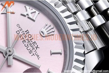 Rolex - DJ Ladies 28mm Jub Flt 904L SS/SS Pink/Rm GMF A2671
