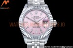 Rolex - DJ Ladies 28mm Jub Flt 904L SS/SS Pink/Stk GMF A2671