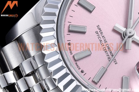 Rolex - DJ Ladies 28mm Jub Flt 904L SS/SS Pink/Stk GMF A2671