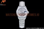 Rolex - DJ Ladies 28mm Jub Flt 904L SS/SS Grey/Stk GMF A2671