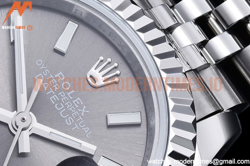 Rolex - DJ Ladies 28mm Jub Flt 904L SS/SS Grey/Stk GMF A2671