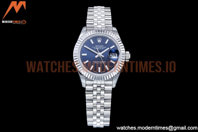 Rolex - DJ Ladies 28mm Jub Flt 904L SS/SS Blue/Stk GMF A2671